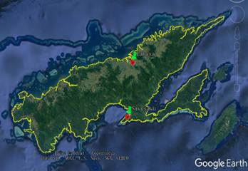 Map Of Vanua Levu Fiji Global Change Research Data Publishing & Repository